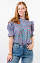 Load image into Gallery viewer, Block Floral Tuck Blouse

