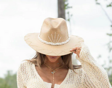 Load image into Gallery viewer, Natural Palm Hat in Cabo Agave

