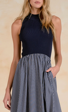 Load image into Gallery viewer, Elsie Maxi Dress in Blue Stripe
