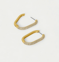 Load image into Gallery viewer, Juliette Pave Hinged Hoop
