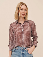 Load image into Gallery viewer, Classic Button Down in Plum Gingham
