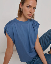 Load image into Gallery viewer, Frankie Muscle Tee in Bella Blue
