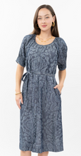 Load image into Gallery viewer, Tucked Sleeve Denim Dress
