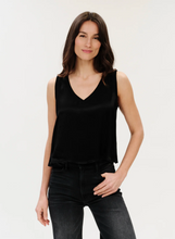 Load image into Gallery viewer, Rossa Satin Tank in Black
