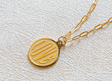 Load image into Gallery viewer, The Token of Love Necklace on Mini Paperclip Chain Small
