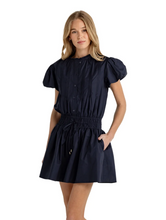 Load image into Gallery viewer, Cotton Poplin Poppy Dress in Navy
