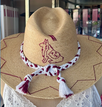 Load image into Gallery viewer, Natural Palm Hat -Texas A&amp;M
