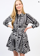 Load image into Gallery viewer, Graphic Circle Shirt Dress
