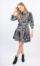 Load image into Gallery viewer, Graphic Circle Shirt Dress
