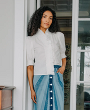 Load image into Gallery viewer, Zuri Top in Bright White
