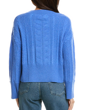 Load image into Gallery viewer, Mixed Cable Crew Sweater in Carolina

