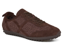 Load image into Gallery viewer, Emily Sneaker in Brown Wool Suede
