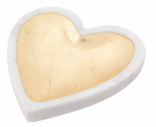 Load image into Gallery viewer, Marble and Gold Foil Heart Tray
