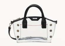 Load image into Gallery viewer, Paula Clear Crossbody in Black/Gunmetal
