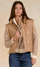 Load image into Gallery viewer, Tan Quilted Vest
