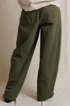 Load image into Gallery viewer, Akira Barrel Pant in Dark Olive
