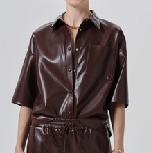 Load image into Gallery viewer, Frances Cropped Cape Button Down
