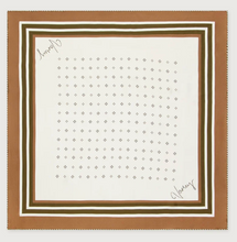Load image into Gallery viewer, Silk Signature Scarf in Pristine Golden Bronze
