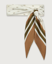 Load image into Gallery viewer, Silk Signature Scarf in Pristine Golden Bronze
