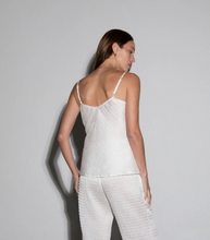 Load image into Gallery viewer, Seer Sucker V-Silk Cami
