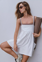 Load image into Gallery viewer, Hot Shot Strappy Romper in White
