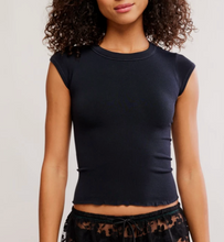 Load image into Gallery viewer, So Soft Seamless Baby Tee in Black
