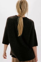 Load image into Gallery viewer, Margot Sweater Tee in Black
