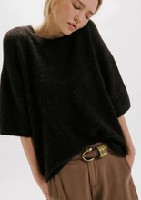 Load image into Gallery viewer, Margot Sweater Tee in Black
