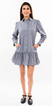 Load image into Gallery viewer, Drop Waist Striped Shift Dress
