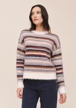 Load image into Gallery viewer, Crew Neck Sweater in Ember Stripe
