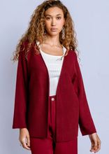 Load image into Gallery viewer, Asima Cardigan in Plum Berry
