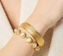 Load image into Gallery viewer, Cobblestone Hinge Bangle
