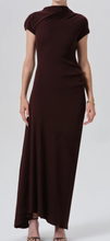 Load image into Gallery viewer, Kira Sculptural Dress in Mahogany
