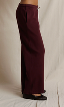 Load image into Gallery viewer, Zadie Waffle Knit Pant in Cherry Lacquer
