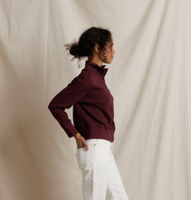 Load image into Gallery viewer, Zia Waffle Knit Popover in Cherry Lacquer
