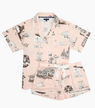 Load image into Gallery viewer, Texas Toile Pajama Set in Pink/Brown
