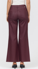 Load image into Gallery viewer, Fiona Coated Wide Leg Jean in Fig
