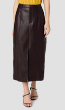 Load image into Gallery viewer, Madeline Faux Leather Skirt in Cocoa
