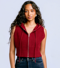 Load image into Gallery viewer, Jordana Vest in Ruby Red
