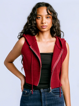 Load image into Gallery viewer, Jordana Vest in Ruby Red
