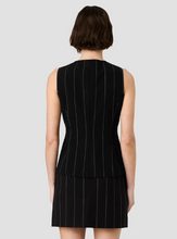 Load image into Gallery viewer, Wide Pinstripe Suiting Sleeveless Top
