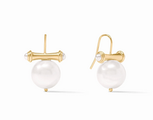 Load image into Gallery viewer, Bamboo Pearl Earring
