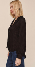 Load image into Gallery viewer, Flowy Raglan Sleeve Shirt in Mocha
