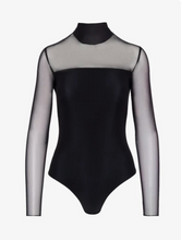 Load image into Gallery viewer, Chic Mesh Mock Neck Bodysuit
