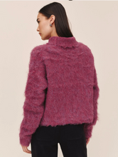 Load image into Gallery viewer, Turtle Neck Sweater in Fuchsia Cloud
