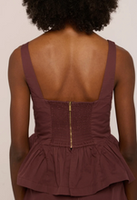 Load image into Gallery viewer, Earnshaw Top in Deep Mahogany
