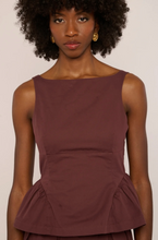 Load image into Gallery viewer, Earnshaw Top in Deep Mahogany
