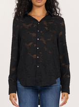 Load image into Gallery viewer, Lolita Blouse in Black Burnout
