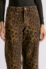 Load image into Gallery viewer, Relaxed Fit Jean in Cheetah Print

