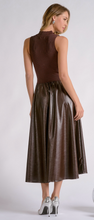 Load image into Gallery viewer, Maxi Mock Neck Dress in Espresso
